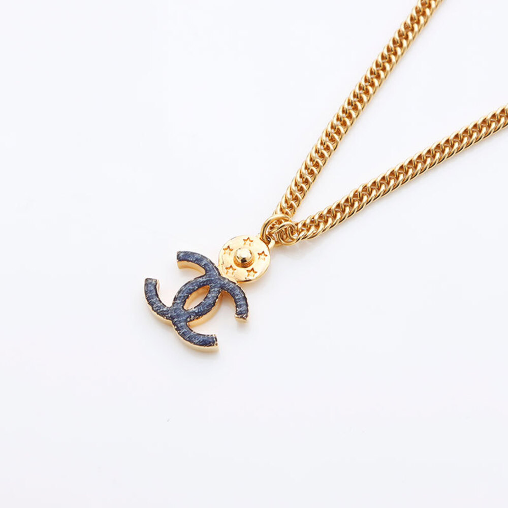 CHANEL Blue Logo Necklace - Picture 2 of 9